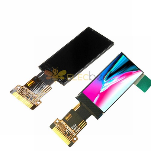 5 pçs 0,96 polegadas HD RGB IPS LCD Display SPI 65K Full Color TFT ST7735 Drive IC Direção Ajustável