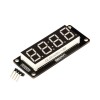 Arduino用5個4桁LEDディスプレイチューブ7セグメントTM1637 50x19mmブルークロックディスプレイコロン