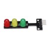 5 peças 5V LED módulo de exibição de semáforo placa eletrônica de blocos de construção
