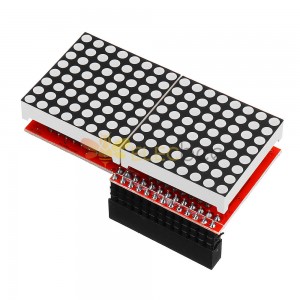 Módulo de tela de matriz de pontos LED 8x16 MAX7219 de 5 peças