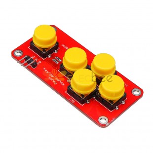 Modulo tastiera analogica AD 5 pezzi Blocchi elettronici 5 tasti per Arduino