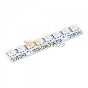 8 Canais WS2812 5050 RGB LED Lights Built-in 8 Bits Full Color Driver Development Board