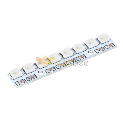 8-Kanal WS2812 5050 RGB LED-Leuchten Eingebautes 8-Bit-Vollfarbtreiber-Entwicklungsboard