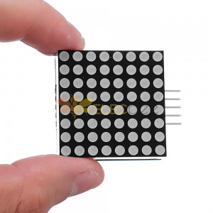 Dot Matrix LED 8x8 Dikişsiz Basamaklı Kırmızı LED Dot Matrix F5 Arduino için SPI'li Ekran Modülü