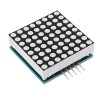Matriz de puntos LED 8x8 Módulo de pantalla F5 de matriz de puntos LED roja sin costuras en cascada con SPI para Arduino