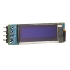 0.91寸128x32 IIC I2C藍色OLED液晶顯示器DIY模塊SSD1306驅動IC DC 3.3V 5V