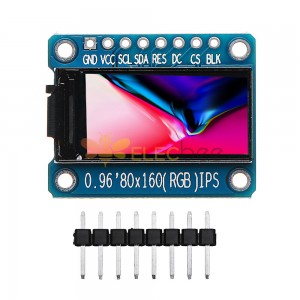 Modulo SPI ST7735 con display LCD TFT a colori IPS da 0,96 pollici a 7 pin HD