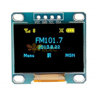 Arduino için 0.96 İnç 4Pin Mavi Sarı IIC I2C OLED Ekran Modülü - resmi Arduino kartlarıyla çalışan ürünler