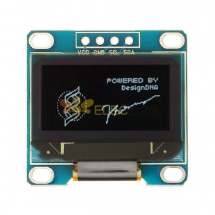 Module d'affichage OLED IIC I2C blanc 0,96 pouces 4 broches 12864 LED pour Arduino - produits compatibles avec les cartes Arduino officielles