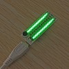 2x13 USB Mini Spectrum LED Board Voice Control Sensitivity Adjustable Green