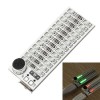 2x13 USB Mini Spectrum LED Board Voice Control Sensitivity Adjustable Green
