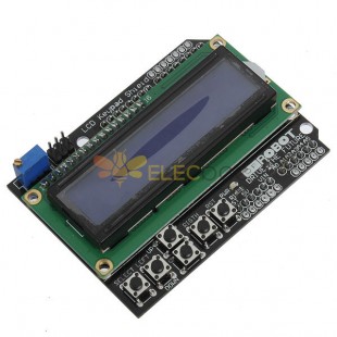 Clavier Shield Blue Backlight For Robot LCD 1602 Board pour Arduino - produits qui fonctionnent avec les cartes Arduino officielles