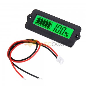 LY6W 12V Liquid Crystal Lithium Battery Lead-acid Power Display Detector Remaining Capacity Tester Voltmeter Green