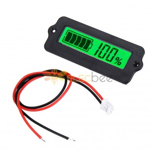 LY6W 12V Liquid Crystal Lithium Battery Lead-acid Power Display Detector Remaining Capacity Tester Voltmeter Green