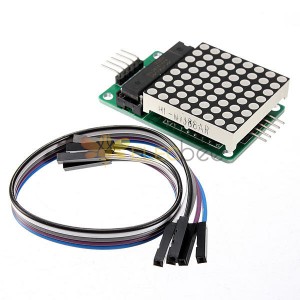 Kit de module de contrôle d'affichage à LED MCU à matrice de points MAX7219 avec câble Dupont