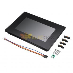 NX8048K070_011C 7.0 Inch Enhanced HMI Intelligent Smart USART UART Serial TFT LCD Screen Module Display Capacitive Multi-Touch Panel With Enclosure