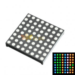 三色共阳极RGB LED点阵显示模组兼容Colorduino