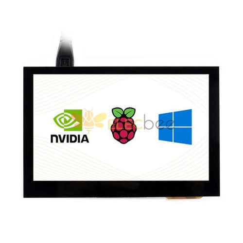 Soporte de pantalla táctil capacitiva de pantalla IPS HDMI de 4,3 pulgadas para NVIDIA Jetson Nano Raspberry Pi /Zero