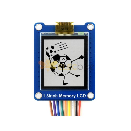 Écran LCD SPI à mémoire noir et blanc de 1,3 pouces avec mémoire interne 144x168 pour STM32