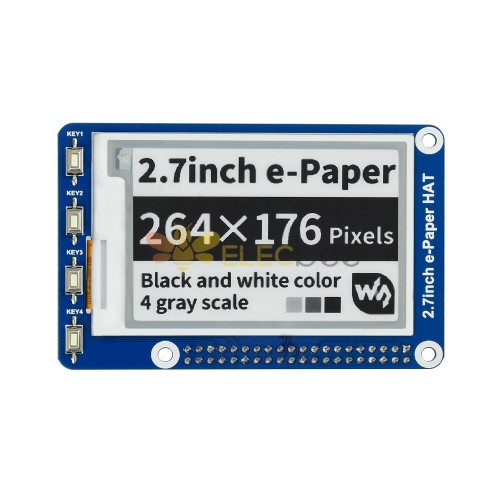 2.7 인치 잉크 스크린 264x176 전자 종이 디스플레이 모듈 흑백 전자 종이