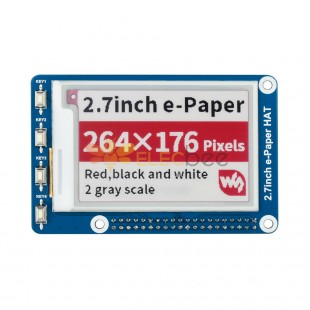 2.7 Inch ink Screen 264x176 Electronic Paper Display Module Red Black and White E-paper