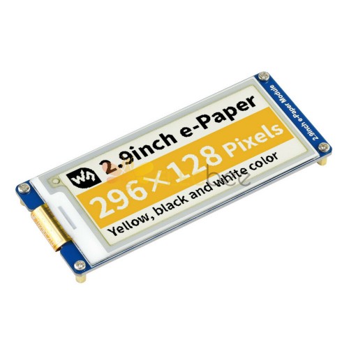 2.9 Inch ink Screen E-Ink Display 296x128 Resolution Module Black/Yellow/White Three-color