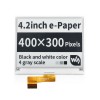 Écran d\'encre électronique de 4,2 pouces E-paper Résolution 400x300 Carte de module d\'affichage noir et blanc