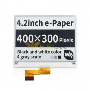 4.2英寸电子墨水屏电子纸400x300分辨率黑白显示模块板