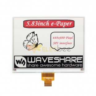 5.83 inch Electronic ink Screen E-paper 648x480 Resolution Red/Black/White Three-color Bare Board