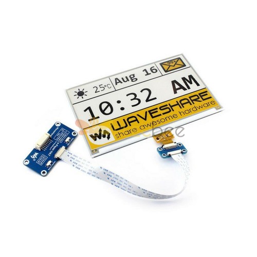 7.5 Inch 640x384 E-paper Ink Screen Yellow Black and White SPI Interface with Driver Board