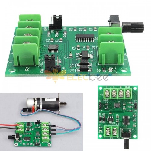 New 5V-12V DC Brushless Driver Board Controller For Hard Drive Motor 3/4 Wire 