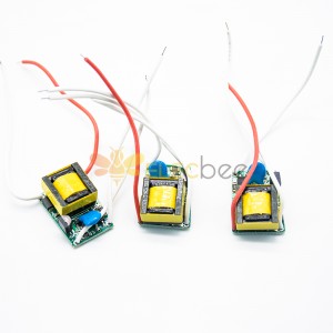 3pcs 5W LED-Treibereingang AC110/220V bis DC 15-18V Eingebautes Laufwerk-Netzteil Einstellbare Beleuchtung für DIY-LED-Lampen