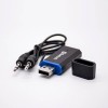 Ricevitore audio Bluetooth 5.0 Adattatore USB per auto Audio fai-da-te Auricolare ausiliario chiamabile nero
