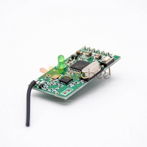Adaptador de áudio sem fio 2.4G módulo transceptor luz verde módulo de áudio digital