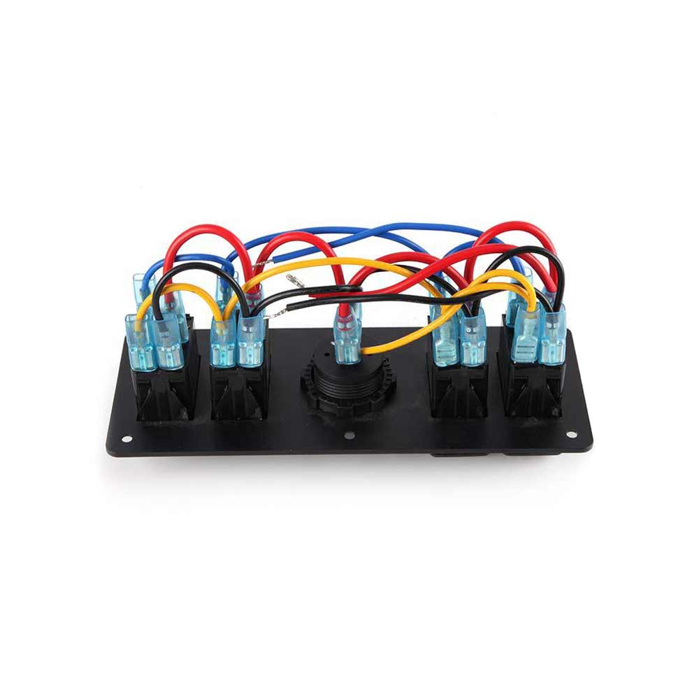 4가지의 방법 방수 로커 스위치 자동 토글 스위치 패널 전압계 전시 빨간불