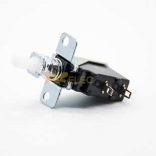 90 Degree Single Pole Single Throw Switch 20mm Angled Through Hole 2 Hole SW-3-2 Power Switch 250V-5A Copper