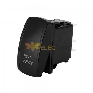 12V/24V LED Fog and Headlight Boat Switch - Perfect for Automotive and Marine, 5-Pin KCD4