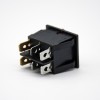 2 Rocker Switch With Light LED KCD6N-201 Straight Double Switch 4 Pin 2 Position Solder Cable Panel Mount