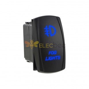KCD4 파란색 LED 요트 로커 스위치 - 5핀 12V 20A ON-OFF - 자동차 보트 사용자 정의