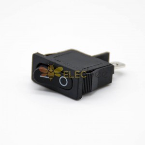 Electric Rocker Switch KCD1-110 Painel de Operação 2 Pin Solder Cable 2 Posição