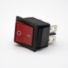 Electric Rocker Switch Solder Cable 2 Position KCD4N-201 Panneau Mount 4 Pin With Light LED 180