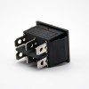 Electric Rocker Switch Solder Cable 2 Position KCD4N-201 Panel Mount 4 Pin With Light LED 180°