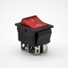 Electric Rocker Switch Solder Cable 2 Posizione KCD4N-201 Pannello Montaggio 4 Pin con LED leggero 180