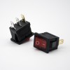 Electric Rocker Switch Solder Cable With Light LED 180° KCD1N-102 2 Position
