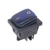 GESIBO 220V/20A Toggle Power Switch Waterproof Boat Rocker Switch 2 Gears 4 Pins with Illuminated Blue Toggle Switch