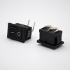 Power On Off Switch Rocker Right Angle 2 Painel de posição Monte DIP KCD1-101W 2 Pin