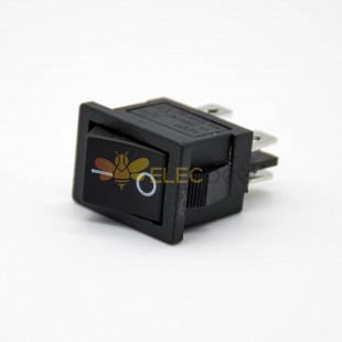 Power On Off Switch Rocker Solder Cable KCD1-104 2 Position Panel Mount Straight Electronic Rocker Switch