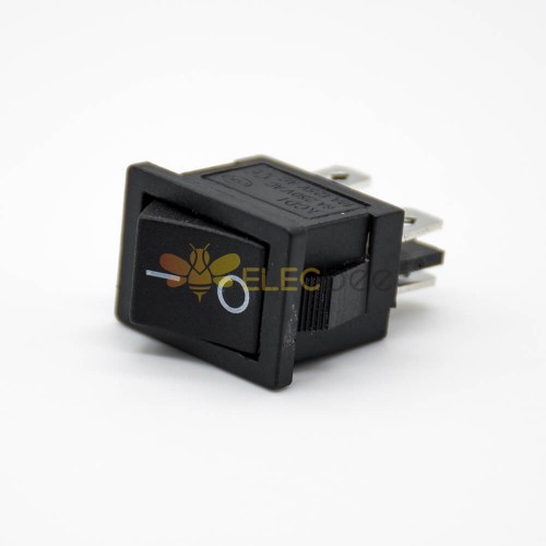 전원 끄기 스위치 로커 납땜 케이블 KCD1-104 2 위치 패널 마운트 스트레이트 전자 로커 스위치