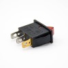 Power Socket Conector Rocker Switch Com luz LED 3 Pin Solder Cabo KCD3N-102 Painel Montagem Reta