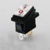 Interruptor oscilante de barco KCD1 de aço inoxidável LED vermelho 3 pinos